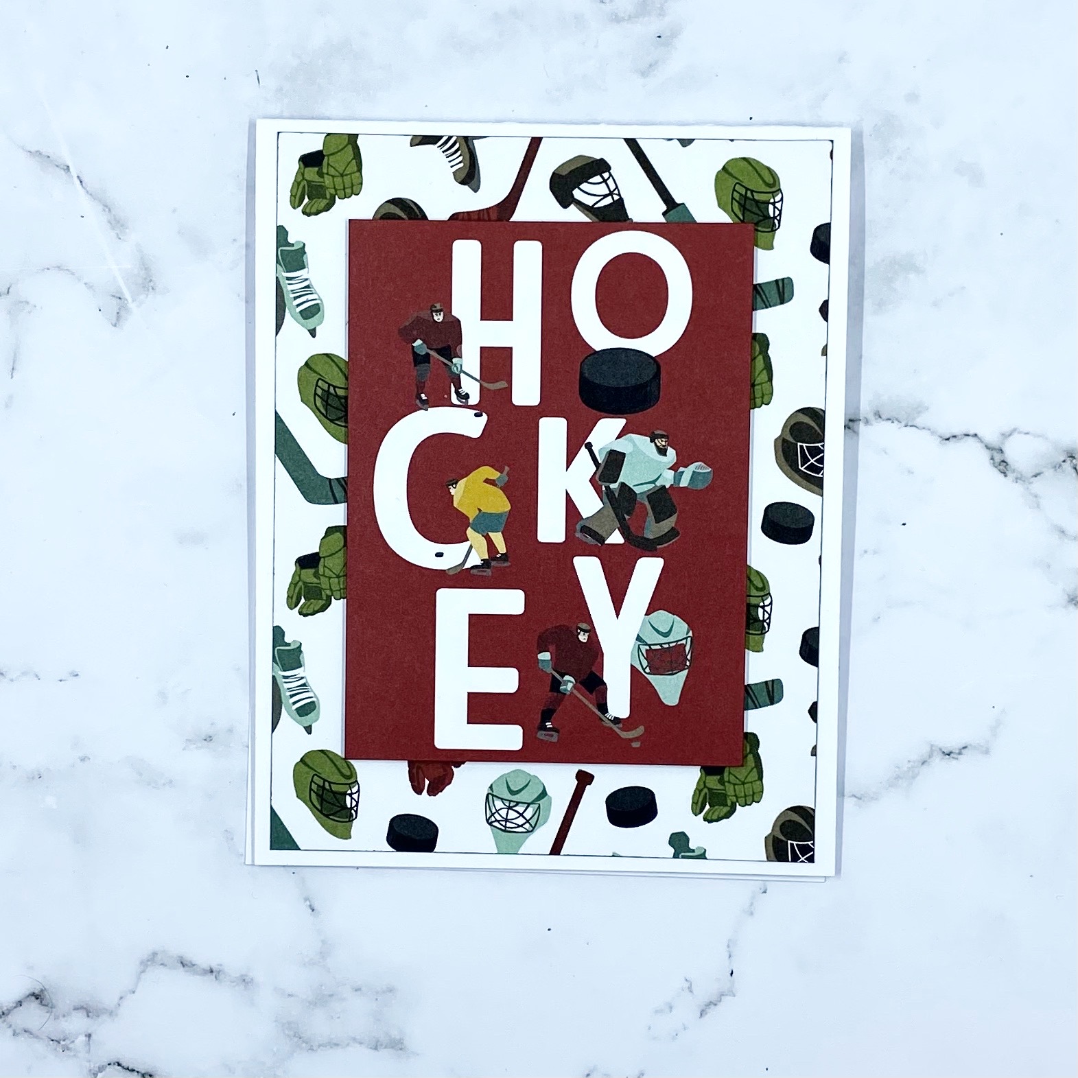 photoplay - hockey card - cheap cards - card making -Nicki hearts cards