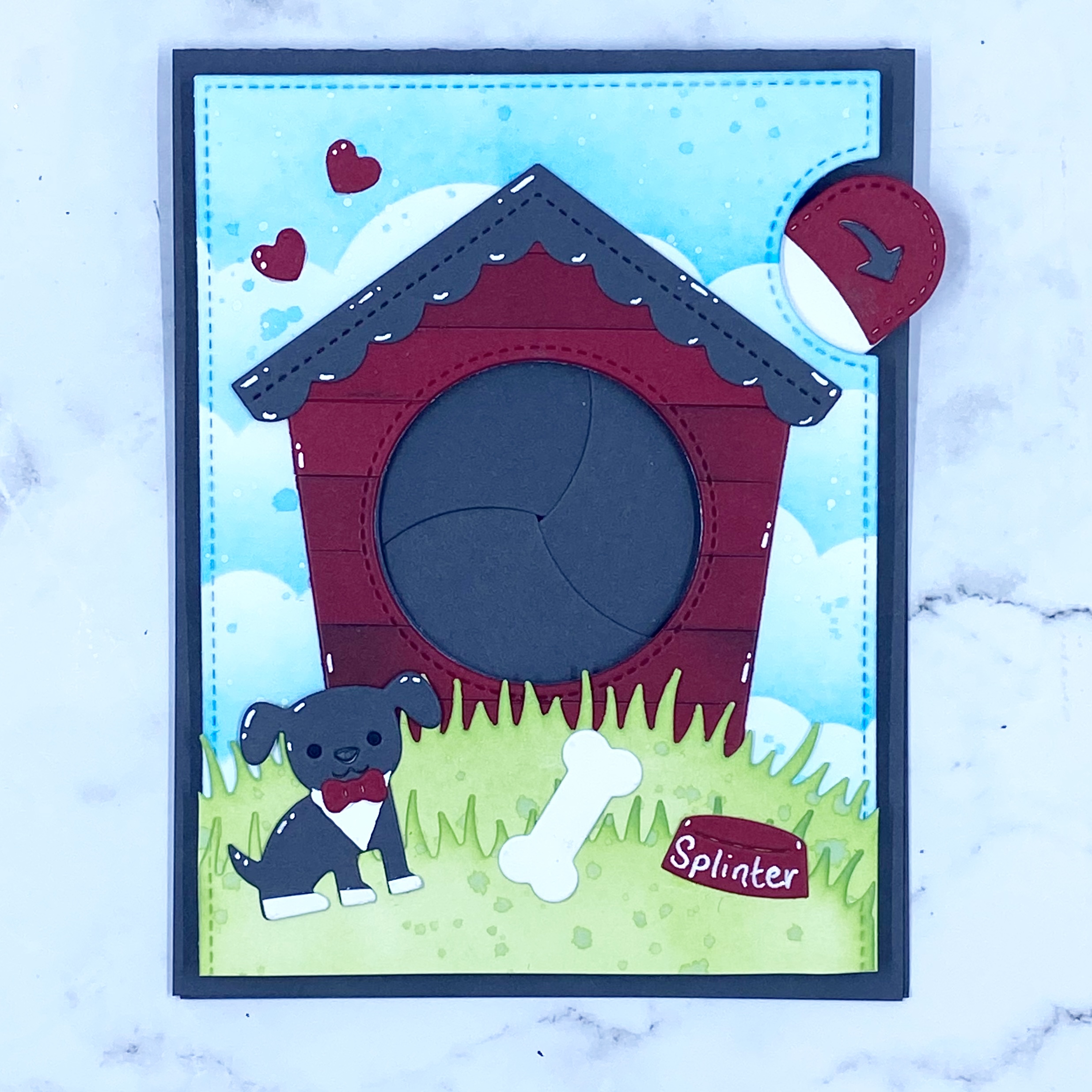lawn fawn magic iris - interactive card - card making - Nicki hearts cards