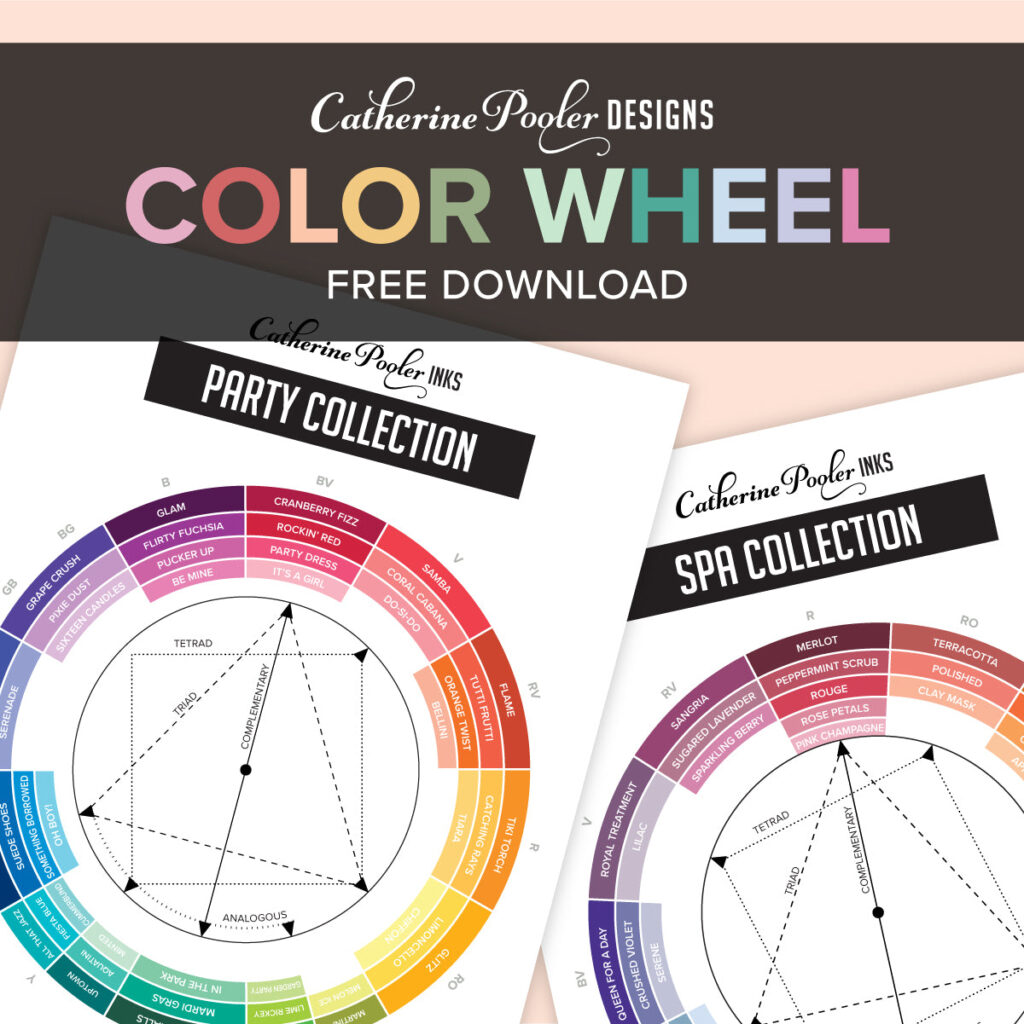 Catherine Pooler, color wheel, download, cardmaking, Nicki Hearts Cards