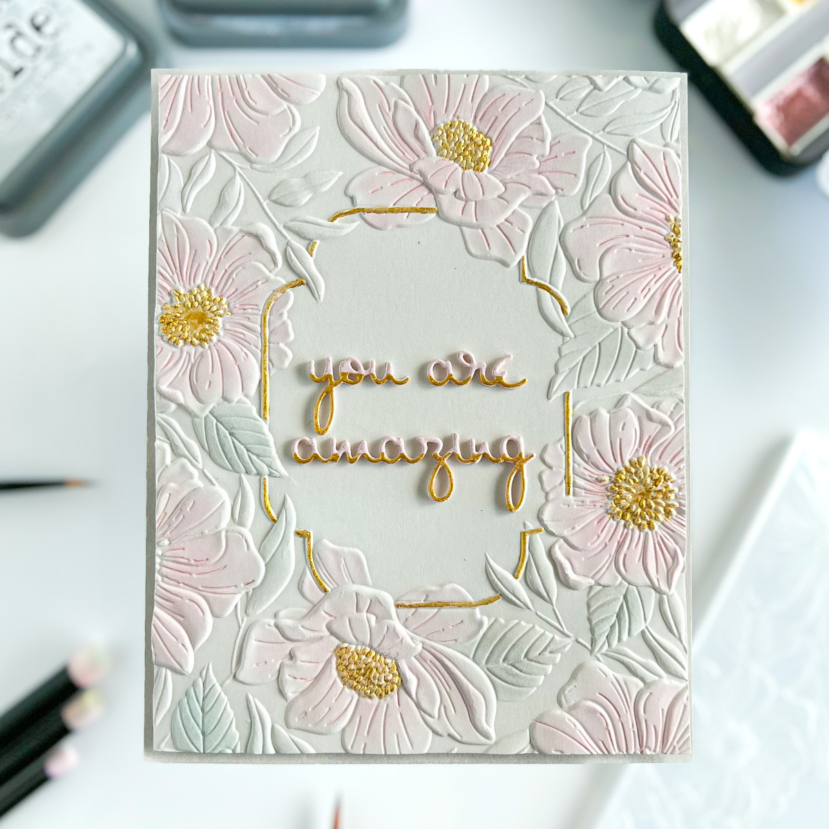 Card Making Hack to Create ✨ Gold ✨ Accents - Nicki Hearts Cards