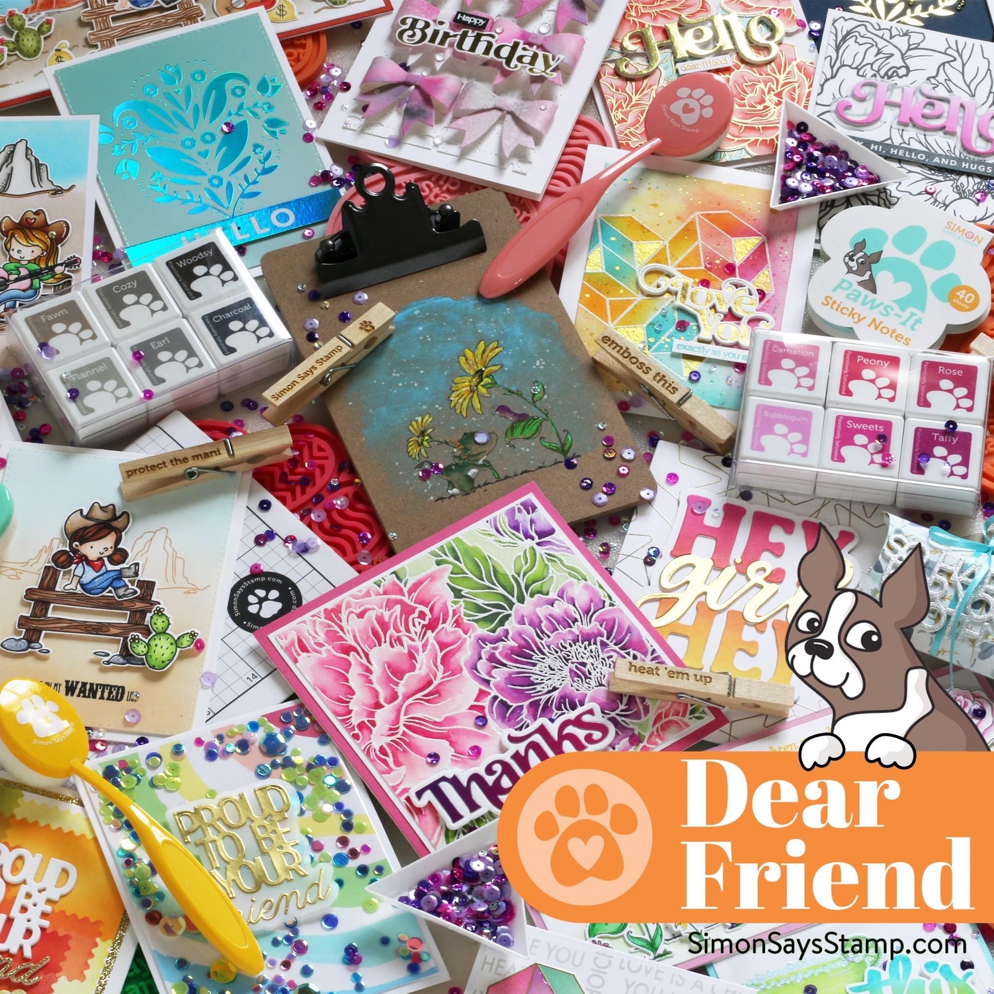 simon says stamp, dear friend, new release, card making
