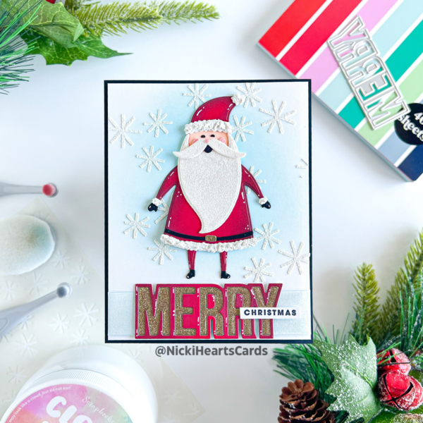 Santa, Christmas Card, Card Making, Nicki Hearts Cards